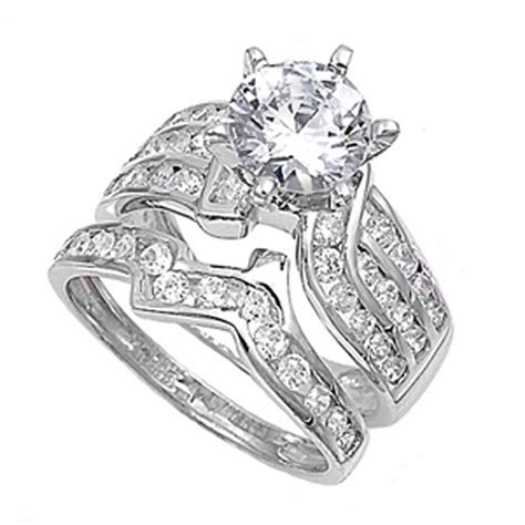 Sac Silver Sterling Silver Designer Engagement Ring