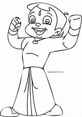 Bheem Chhota Shiva sketch template