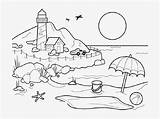 Outline Nature Coloring Pages Scenery Printable Natural Stock Pngkey sketch template