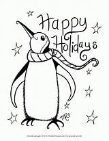 Coloring Pages Holiday Happy Printable Holidays Easy Christmas Adults Kids Clipart Card Popular Coloringhome Library Comments sketch template