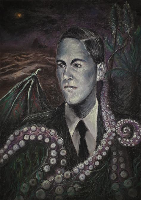 H P Lovecraft Pastels Artwork By Kathy Ghostexist