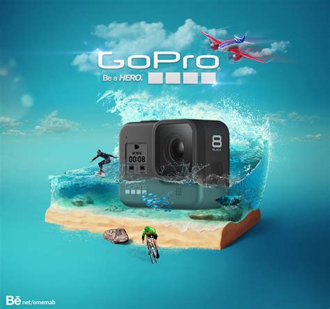 gopro  advertisement manipulation action camera  behance
