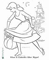 Cinderella Slipper sketch template