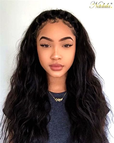 Long Chic Natural Wave Hairstyle You Must Try The Edges Are Perfect