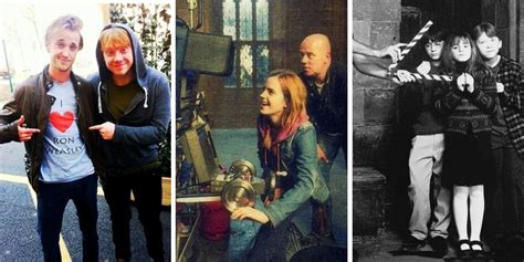 Harry Potter 20 Rare Behind The Scenes Photos Thethings