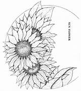 Tooling Sonnenblume Pyrography Sonnenblumen Piran Naser sketch template