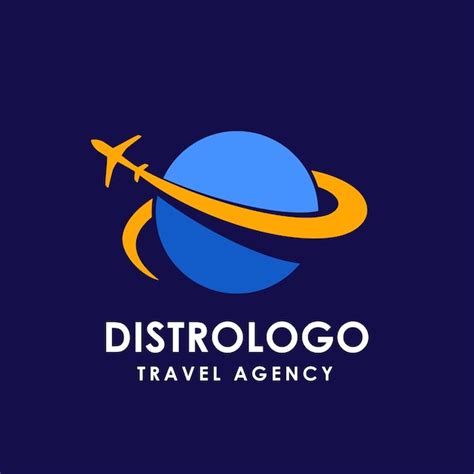 modelo de logotipo de agencia de viagens  viagens vetor premium