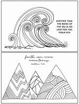 Mountains Printables sketch template
