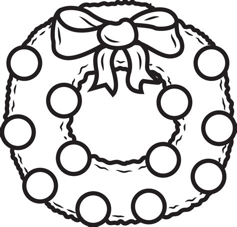 printable wreath coloring pages