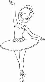 Ballet Dancing Cartoon Ballerinas Dancers Coloringonly sketch template