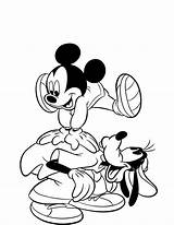 Coloring Mickey Disney Mouse Pluto Donald Daisy Goofy Topolino Colorare Para Minnie Colorear sketch template
