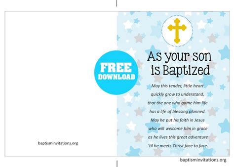 printable baptism greeting cards templates printable