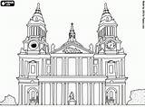 Cathedral Paul St Britain London Pages Coloring Choose Board Saint Pauls Colour sketch template