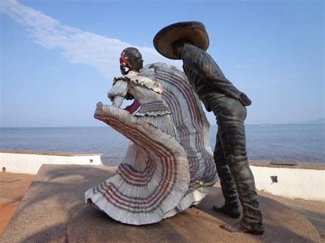 malecon boardwalk  sculptures visit vallarta