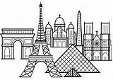 Coloriage Eiffel Monuments Erwachsene Louvre Adultos Malbuch Fur Justcolor Coloriages Adulti Monumenti Triomphe Arc Stampare Célèbres Pyramide Cathédrale Dibujo Buon sketch template