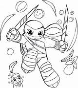Ninja Tmnt Turtles Mikey Mutant Splinter Leo Getdrawings sketch template