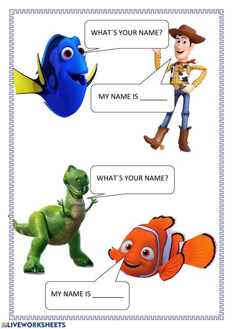 What Is Your Name Worksheet English Treasure Trove Whats Your Name