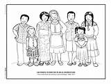 Coloring Pages Kids Family Church Lds Loves Everyone Jesus Each Other God Children Helping Around Printable Different Colouring Together Clipart sketch template