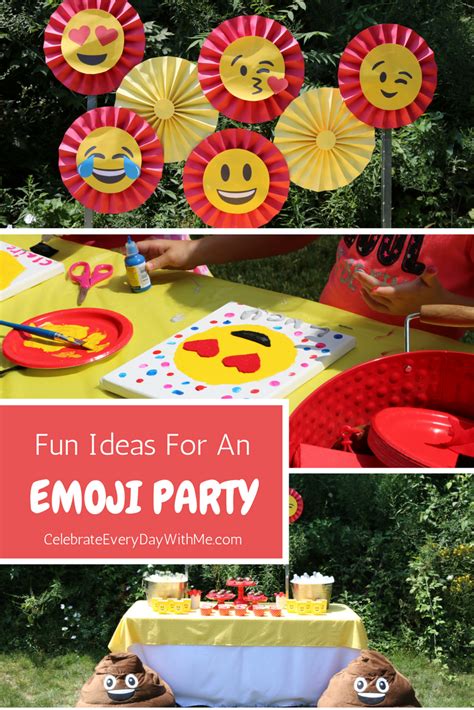 fun ideas for an emoji party celebrate every day with me