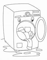 Washing Machine Coloring Pages Washer Dryer Drawing Worksheets Printable Laundry Electronics Template Fully Automatic Kindergarten Preschool Getdrawings Sketch Skills Kids sketch template