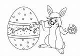 Easter Coloring Bunny Pages Egg Spring Google Index sketch template