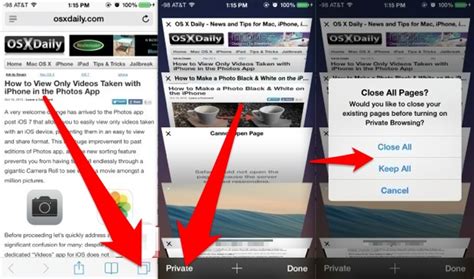 how to use private browsing with safari for ios 11 ios 10