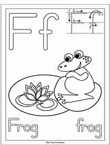 Frog Coloring Letter Para Colorear Pages Activities Preschool Week Kids Niños Con La Visitar Actividades Ws School First Guardado Desde sketch template
