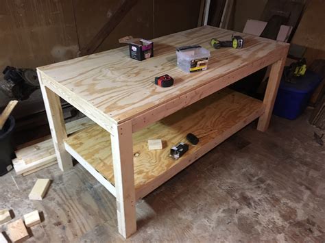 build  woodworking workbench  tablesaw outfeed table dannix