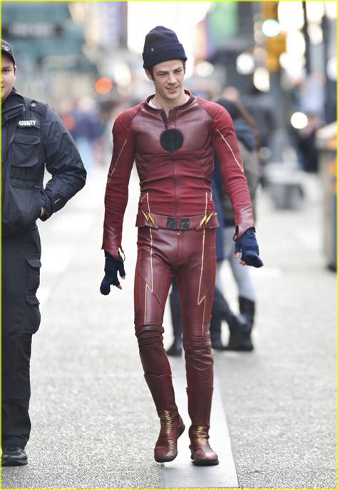 Grant Gustin Shares First Photos From Flash And Supergirl