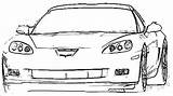 Corvette Z06 Stingray Carscoloring sketch template