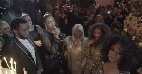 diddy performs beyoncé sings happy birthday at diana ross 75th birthday party revolt