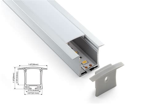 led linear lighting recessed lights aluminum profile square shape waterproof indoor  spot