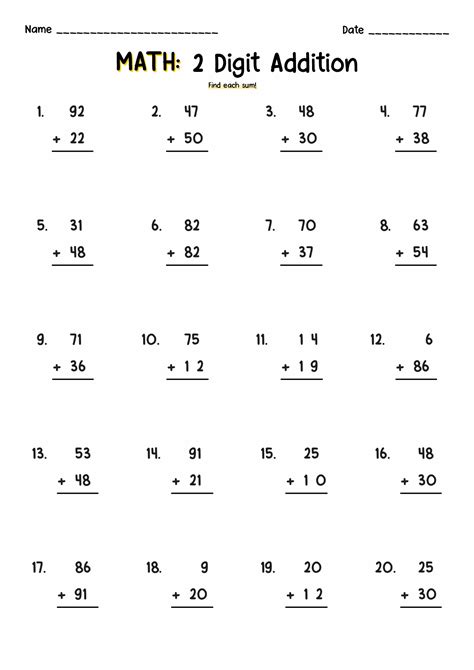 double digit math worksheets worksheets decoomo