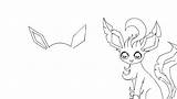 Glaceon Leafeon Drawing Getdrawings sketch template
