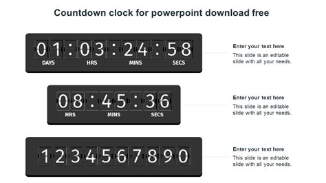 Free Insertable Timer Clock For Powerpoint Presentation