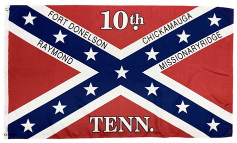 tennessee infantry regiment  flag printed  americas flags