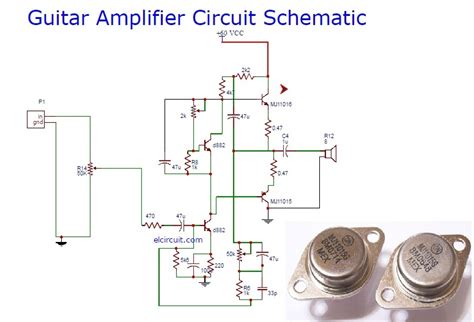 guitar power amplifier circuit electronic circuit