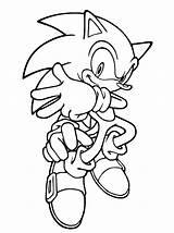 Sonic Coloring Pages Cartoons Color sketch template