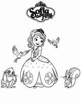 Sofia Coloring First Pages Printable Disney Kids Friends Sophia Princess Colouring Ecoloringpage Printables Book Clipart Popular Cute Rabbit Chipmunk Junior sketch template