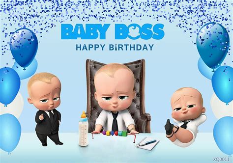 blue background  boss baby