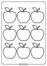 Apple Printable Drawing Svg Coloringoo Cricut sketch template