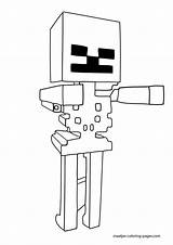 Minecraft Skeleton Coloring Pages Lego sketch template