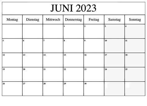 Juni 2023 Kalender Ausdrucken The Beste Kalender