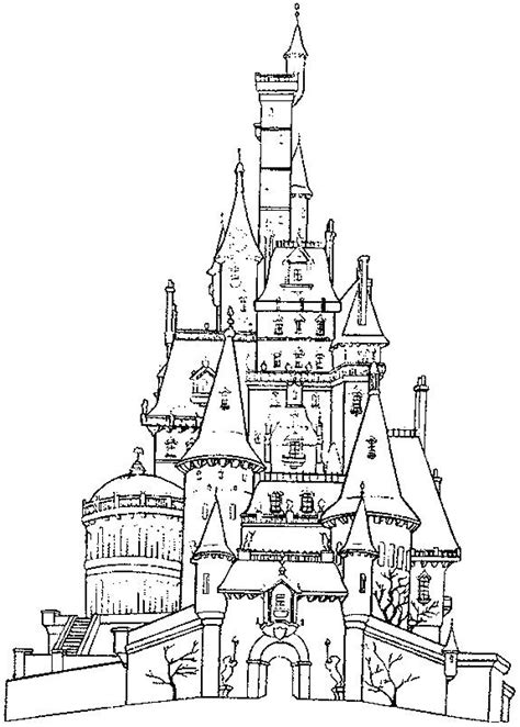 fairy tale castle coloring page  getcoloringscom  printable