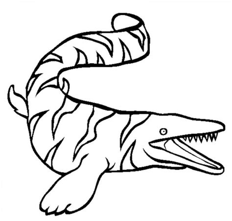 coloring  drawing underwater dinosaur coloring pages