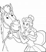 Coloring Princess Horse Pages Unicorn Color Disney Belle Printable Colouring Kids Archives Getcolorings Print Princes Girls Racing Getdrawings Library Clipart sketch template