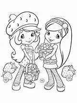 Coloring Berrykins Strawberry Shortcake Pages sketch template