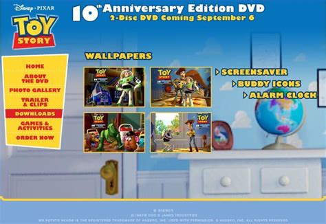 toy story 10th anniversary edition dvd official website