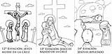 Crucis Vía Trabajar Semana Catequesis Sepultado Estación Bautista Arganda Parroquia Erlijioko Irakaslea Santua Aste Etiketak sketch template
