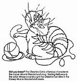 Cat Coloring Cheshire Pages Crayola sketch template